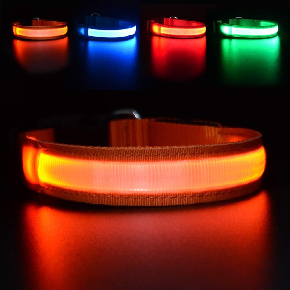 MASBRILL LED Dog Collar – Rechargeable, Waterproof, Glow Collar for Small to Large Dogs MASBRILL LED Dog Collar – Rechargeable, Waterproof, Glow Collar for Small to Large Dogs
