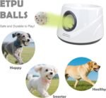 MEKAPLE Automatic Dog Ball Launcher, Upgraded Interactive Dogs Balls Thrower for Small Dogs, Distance Adjustable Mental Stimulating Dog Toys with 4 Durable Etpu Balls 2.2 Inch (Silver Grey) - Image 2