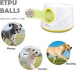 MEKAPLE Automatic Dog Ball Launcher, Upgraded Interactive Dogs Balls Thrower for Small and Medium Dogs, Distance Adjustable Mental Stimulating Dog Toys with 4 Durable Etpu Balls 2.2 Inch (Yellow) - Image 2