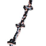 Mammoth Flossy Chews Multi Color 5 Knot Rope Tug – Premium Cotton-Poly Tug Toy for Dogs – Interactive Dog Rope Toy – Tug Dog Chew Toy for Big Dogs – X-Large, 36”