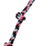 Mammoth Flossy Chews Rope Tug – Premium Cotton-Poly Tug Toy for Dogs – Interactive Rope Toy (Colors May Vary)