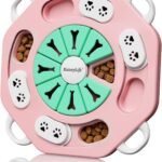 MateeyLife Dog Puzzle Toy, Puppy Enrichment Toys for IQ Training (L1, Pink)