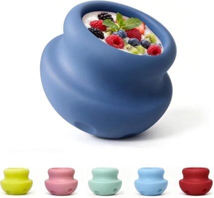 MateeyLife Freeze Dog Enrichment Lick Toy, Stuffable Frozen Lick Treat Bowl