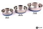 Max and Neo Heavyweight Non-Skid Rubber Bottom Stainless Steel Dog Bowl - We Donate a Bowl to a Dog Rescue For Every Bowl Sold (Medium - 50oz - 8" Diameter) - Image 2