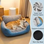 Medium Dog Bed, Orthopedic Bolster Sofa with Soft Plush Cushion, Machine Washable Non-Slip Bottom for Joint Pain Relief,30"x24"x13" All Season Comfort for Dogs Up to 33 lbs - Image 2