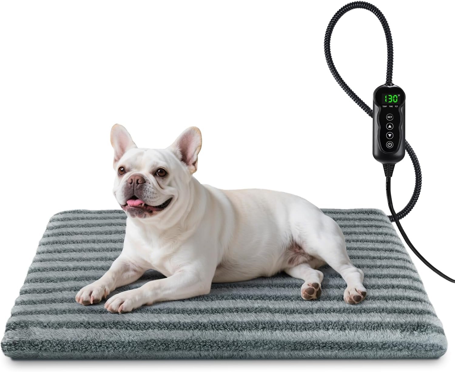 Medium Pet Heating Pad, Adjustable Temperature with Timer, 28″ x 20″ Medium Pet Heating Pad, Adjustable Temperature with Timer, 28″ x 20″
