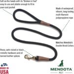 Mendota Pet Snap Leash - British-Style Braided Dog Lead, Made in The USA - Hunter Green, 1/2 in x 6 ft - for Large Breeds - Image 2