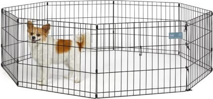 MidWest 18-Inch Exercise Pen, No Door, 16 Sq Ft Play Area