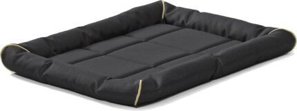 MidWest Homes for Pets Medium QuietTime MAXX Ultra-Rugged Dog Bed, Water & Odor Resistant, Bolstered Edge, Non-Slip Bottom, Fits 30-inch Crates, Black