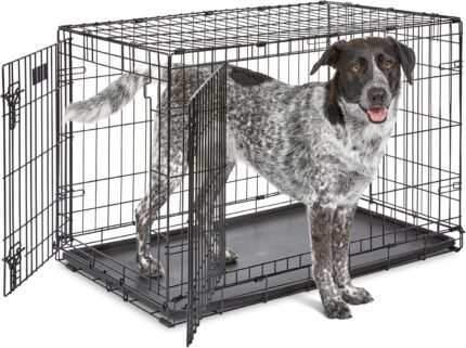 Midwest 36-Inch Double Door iCrate, for Medium-Large Breeds, 41-70 lbs