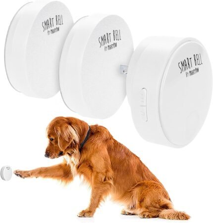 Mighty Paw Smart Bell 2.0 Wireless Dog Door Bell & Doorbell, 2 Button Pack