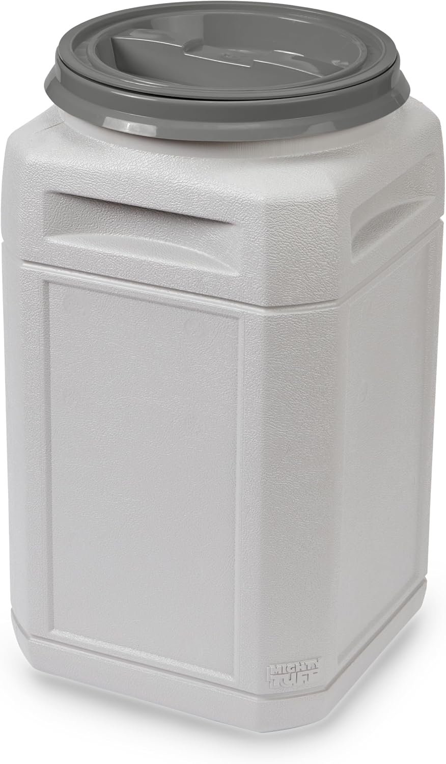 Mighty Tuff Airtight Dog Food Storage Container – 13 Gal, up to 54 lb Capacity – Cat and Dog Food Container with Twist Lid & Handles – BPA-Free, Made in USA Mighty Tuff Airtight Dog Food Storage Container – 13 Gal, up to 54 lb Capacity – Cat and Dog Food Container with Twist Lid & Handles – BPA-Free, Made in USA