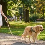 Mile High Life Dog Leash Braided Cotton Rope with Leather-Reinforced Ends - Image 2