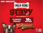 Milk-Bone GravyBones Dog Biscuits, Gravy Coated Small Dog Treats, 7 Lb. Box