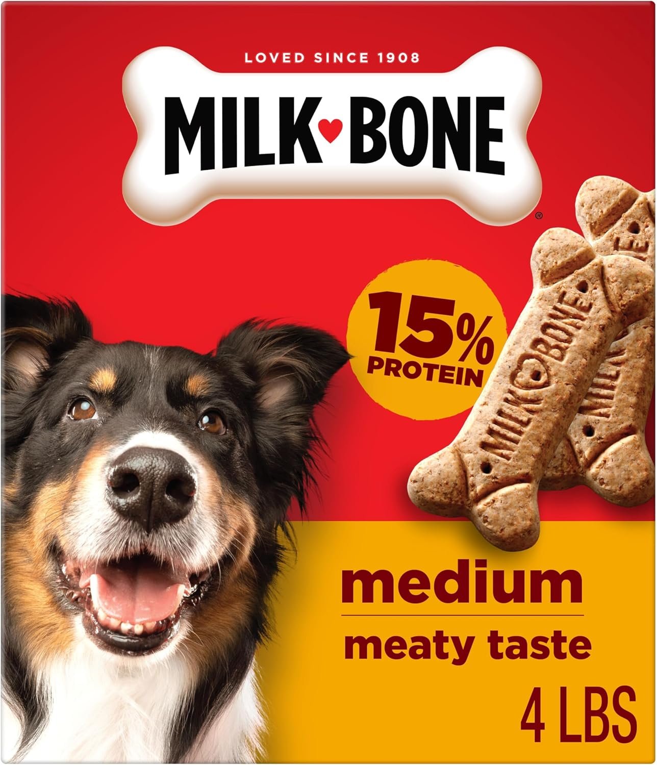 Milk-Bone Original Biscuits Medium Dog Treats, 4 Lb. Milk-Bone Original Biscuits Medium Dog Treats, 4 Lb.