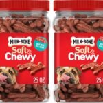 Milk-Bone Soft & Chewy Dog Treats, Made with Real Bacon, 25 Ounce Canister, 1.56 Pound (Pack of 2)