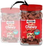 Milk-Bone Soft & Chewy Dog Treats, Made with Real Bacon, 25 Ounce Canister, 1.56 Pound (Pack of 2) - Image 2