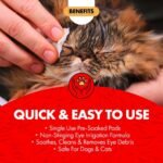 Miracle Care Eye Wash Pads for Dogs and Cats, 90 Pre-Soaked Wipes - Image 2