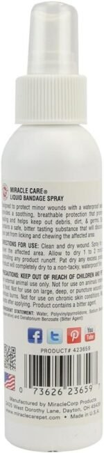 Miracle Care First Aid Liquid Bandage Spray for Dogs and Cats, 4 Ounce - Image 2