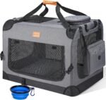 Morpilot 24-inch Portable Collapsible Dog Crate for Small Dogs up to 27lbs