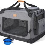 Morpilot 24-inch Portable Collapsible Dog Crate for Small Dogs up to 27lbs