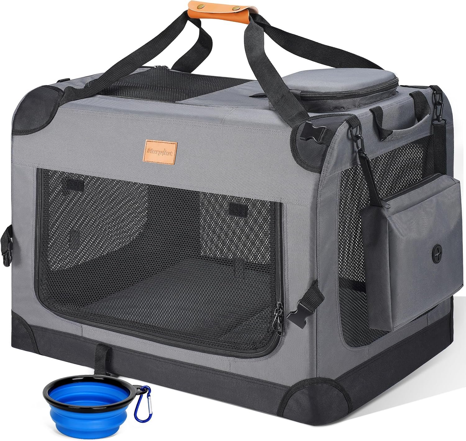 Morpilot 24-inch Portable Collapsible Dog Crate for Small Dogs up to 27lbs Morpilot 24-inch Portable Collapsible Dog Crate for Small Dogs up to 27lbs