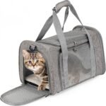 Mr. Pen- Pet Carrier, 17.5″ x 11.2″ x 11.5″, Medium Size, Gray