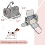 Mr. Pen- Pet Carrier, 17.5" x 11.2" x 11.5", Medium Size, Gray - Image 2