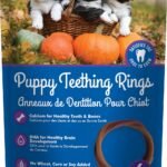 N-Bone Puppy Teething Rings, Pumpkin Flavor, Natural Puppy Teething Chews & Chew Treats, Helps Soothe Teething Gums, Calcium Enriched, 6 Rings