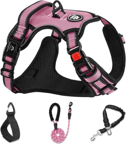 NESTROAD Dog Harness for Medium Sized Dog,No Pull Dog Vest Harness Set