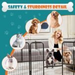 NEWBULIG Dog Playpen Indoor 8 Panels 24 Inch, Metal Outdoor Dog Fence Pen - Image 2