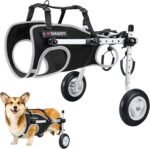 Nasjac Dog Wheelchair for Back Legs - Lightweight Portable Wheel Chair