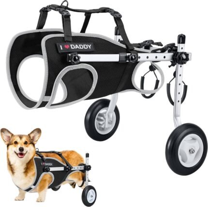 Nasjac Dog Wheelchair for Back Legs – Lightweight Portable Wheel Chair