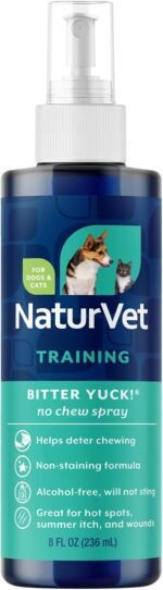 NaturVet Bitter Yuck! No Chew Training Spray for Pets - 8 Ounce