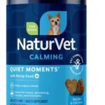NaturVet Quiet Moments Calming Plus Hemp Dog Supplement – 180 Soft Chews