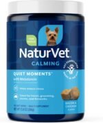 NaturVet Quiet Moments Calming with Melatonin Dog Supplement - 180 Count