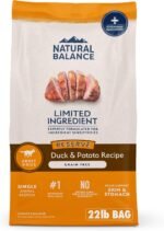 Natural Balance Limited Ingredient, Dog Food, Reserve Duck & Potato, 22 lb