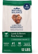 Natural Balance Limited Ingredient, Lamb & Brown Rice, 12 lb