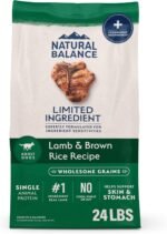 Natural Balance Limited Ingredient, Lamb & Brown Rice, 24 lb