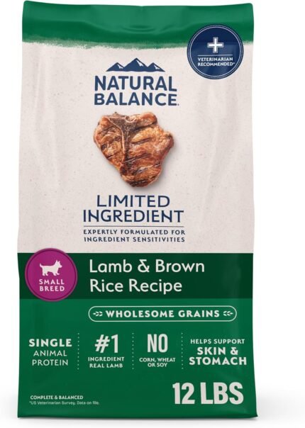 Natural Balance Limited Ingredient, Small Breed, Lamb & Brown Rice, 12 lb