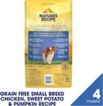 Nature's Recipe Grain Free Small Breed Dry Dog Food, Chicken, Sweet Potato & Pumpkin Recipe, 4 lb. Bag - Image 2