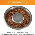 Neater Pet Brands Stainless Steel Slow Feed Dog Bowl for Fast Eating Large Breed, Metal Slow Feeder Dog Bowl Fits in Large Neater Feeders, for Puppy or Dogs (>40 lbs), 3 Cup Food Capacity - Image 2