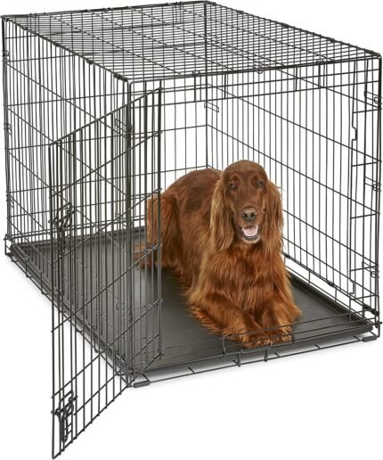 New World by Midwest 42-Inch Single Door Crate, for Large Breeds, 71-90 lbs