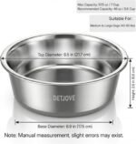 Non-Slip Stainless Steel Dog Bowls, 57.5 oz / 7 Cup, 2 Pack - Image 2