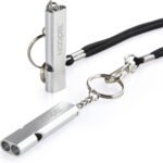 Noopel Emergency Whistles Lifeguard Safety Whistle with Lanyard and Keychain for Outdoor Camping Hiking Boating Backpacking Fishing Kayak Kids Rescue Signaling Loud Survival Whistle