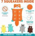 Not Stuffing Dog Toys, Soft Plush Animal Toys for Dogs,5 Pack Durable Stuffless Chew Toys for Small & Medium Dogs, Interactive Toss Tug Cuddle Toys for Puppies - Image 2