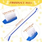 Nuenen 150 Pcs Dog Toothbrush Bulk Dual Headed Dental Soft Convenient Long Handle Puppy Toothbrush Individual Packaged for Cleaning Small to Large Dogs Cats Pets - Image 2