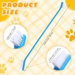 Nuenen 150 Pcs Dog Toothbrush Dual Headed Dental Brushes Puppy Tooth Brushing Kit Long Handle Toothbrush for Large and Small Dogs Cats Most Pets Teeth Cleaning Oral Care Supplies (Stylish Color) - Image 2