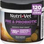Nutri-Vet Pre & Probiotics for Dogs, Dog Probiotics, 120 Soft Chews