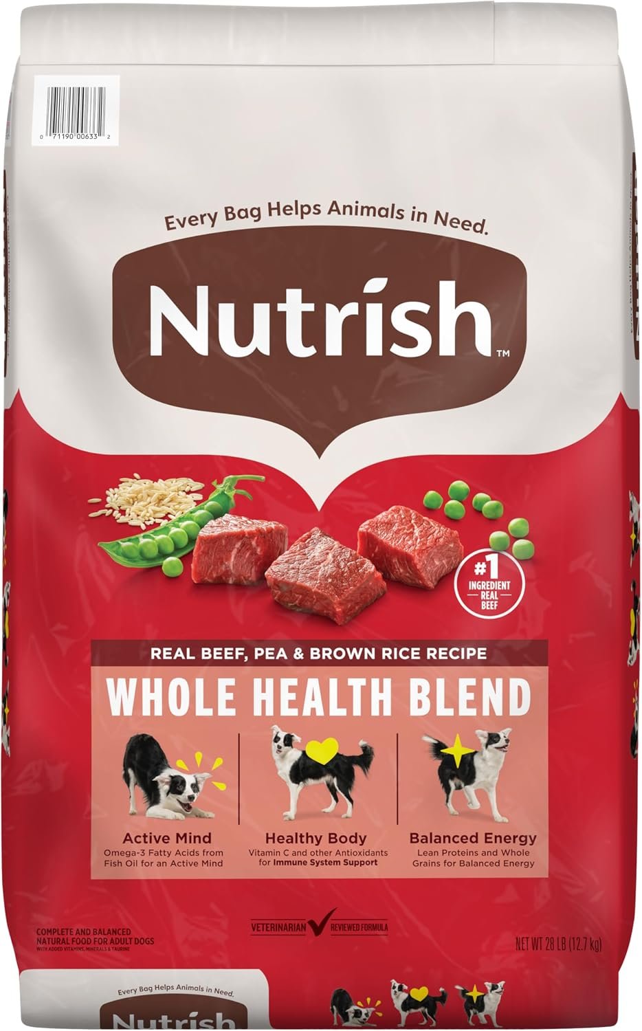 Nutrish Dry Dog Food, Beef, Pea & Brown Rice, 28 lb. Bag (Rachael Ray) Nutrish Dry Dog Food, Beef, Pea & Brown Rice, 28 lb. Bag (Rachael Ray)